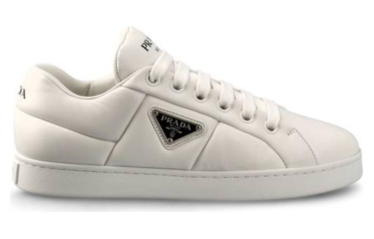 (WMNS) PRADA Padded Nappa Leather Sneakers 'White' 1E204N_2DL8_F0009