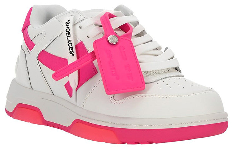 (WMNS) Off-White Out Of Office Calf Leather Sneaker 'White Red' OWIA259S23LEA0010132