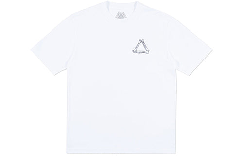 PALACE Bones White Back Triangle Printing Short Sleeve Unisex PAL-SS18-057