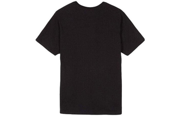 Stussy Smooth Stock Tee Embroidered Alphabet Logo Short Sleeve Unisex Black 1904268-01