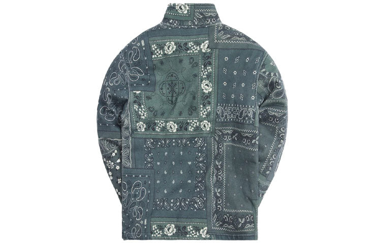 KITH Deconstructed Bandana Quarter Zip 'Stadium' KH2651-302