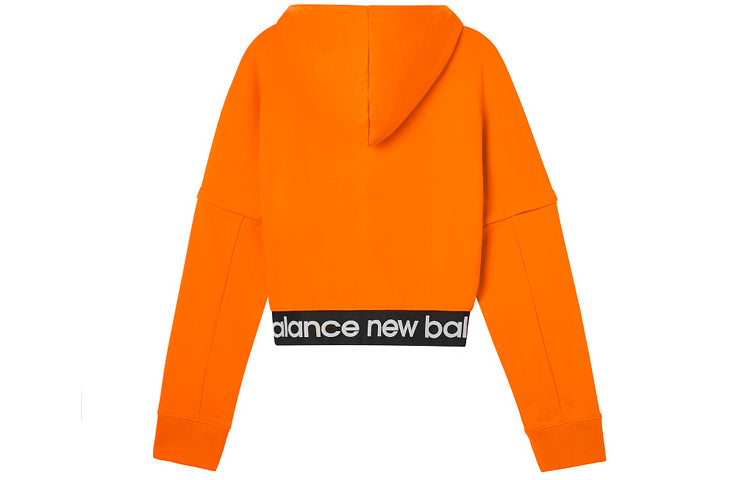 (WMNS) New Balance Solid Color hooded Casual Orange AWT03362-OR