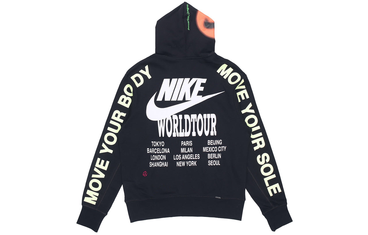 Nike Around The World Graffiti Printing autumn Unisex Black DA0932-010