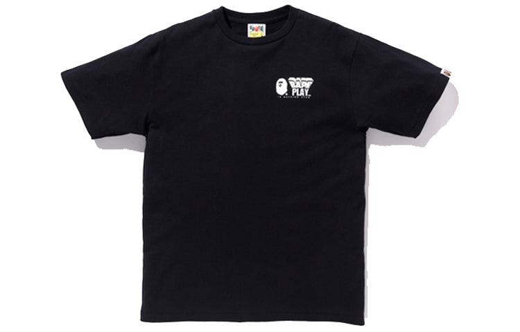 A Bathing Ape x Medicom Toy Camo Logo Tee 'Black' 1F73-110-905
