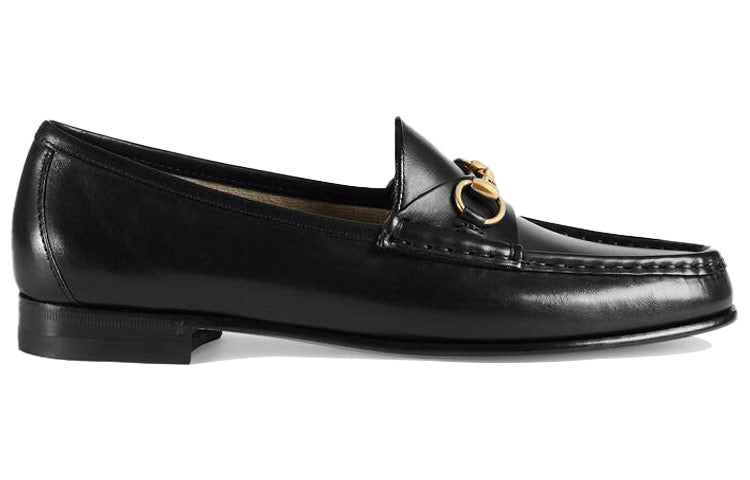 (WMNS) Gucci 1953 Horsebit Loafer 'Black Leather' 309701-BLM00-1000
