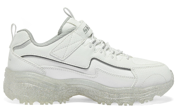 (GS) Skechers D'Lites Low-top Running Shoes 'White Silver' 319034L-WSL