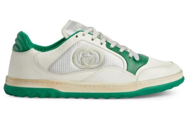 Gucci Mac80 Embroidered Sneakers 'White Green' 749896-AAB79-9148