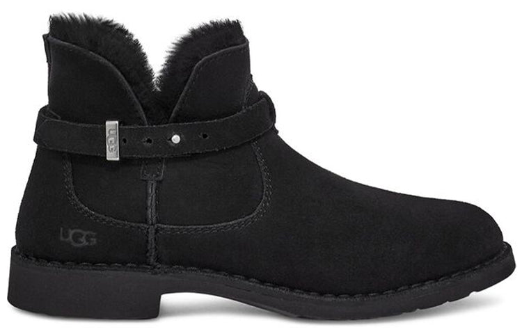 (WMNS) UGG Elisa Fleece Lined Snow Boots Black 1116107-BLK