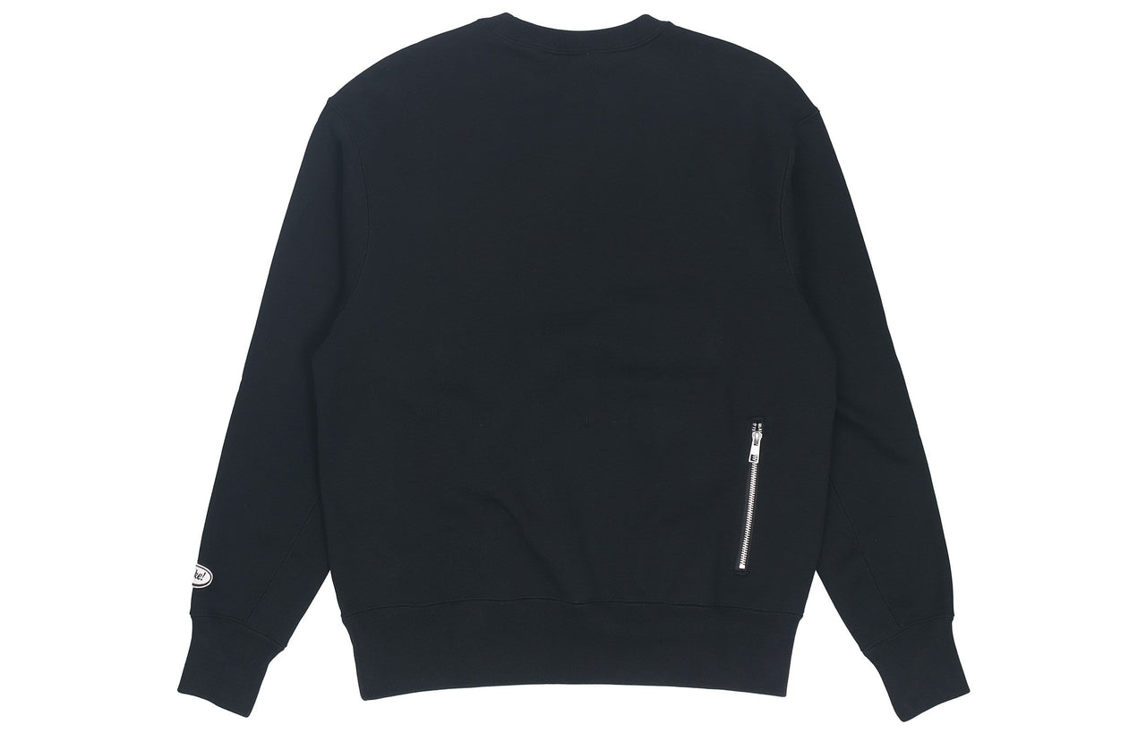 Nike Airmoji Series Sportswear logo Casual Pullover Sports Round Neck Black CZ2362-010