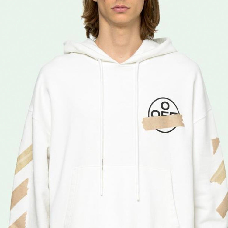 Off-White Arrows Sketch Mens Logo Loose Sweater Tape OMBB037R20E300020148