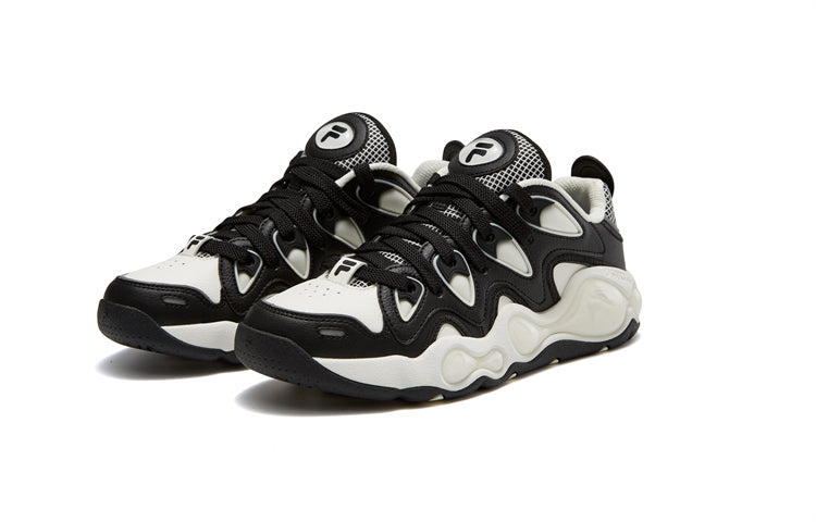 (WMNS) FILA FUSION VERTICAL x MitchellNess Shoes 'Black White' T12W343207FBS