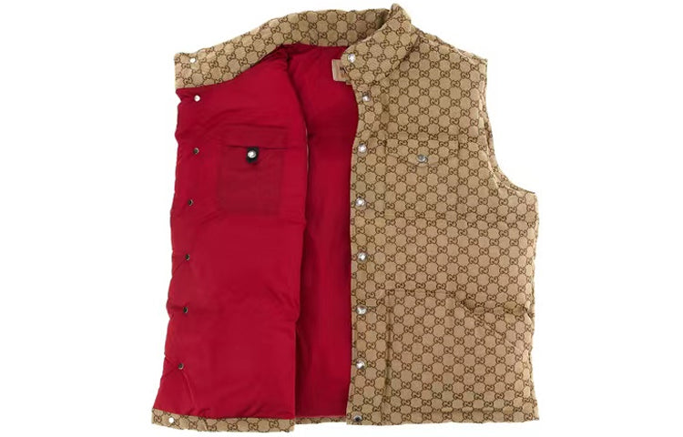 Gucci x The North Face Down Vest 'Beige Ebony' 670768-Z8APY-2190