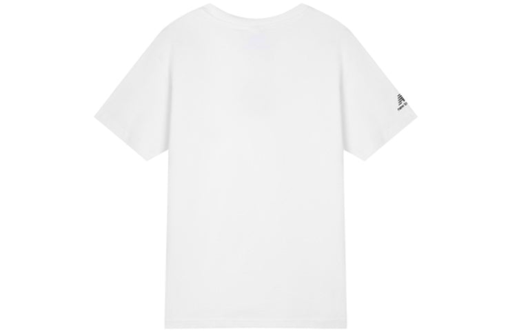 New Balance Men's New Balance Contrasting Colors Pocket Round Neck Pullover Short Sleeve White T-Shirt AMT12395-WT