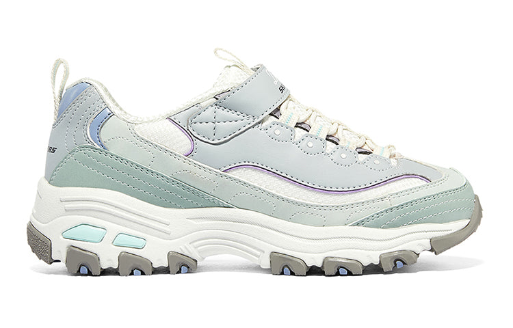 (GS) Skechers D'Lites 'Light Blue White' 302526L-WLB