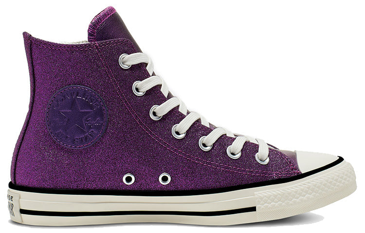 (WMNS) Converse Shiny Metals Chuck Taylor All StarHigh Top Leather Purple 565824C