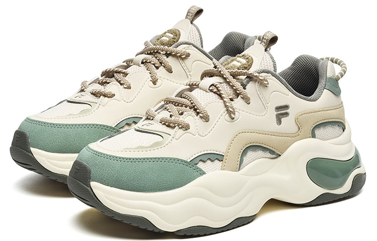 (WMNS) FILA FUSION Bubble Sneakers 'Cream White Green' T12W241302FWG