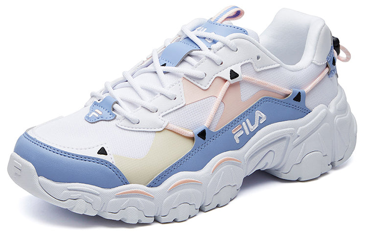 (WMNS) FILA Fluid Low Tops Sports Shoe White Blue Pink F12W114111FFL