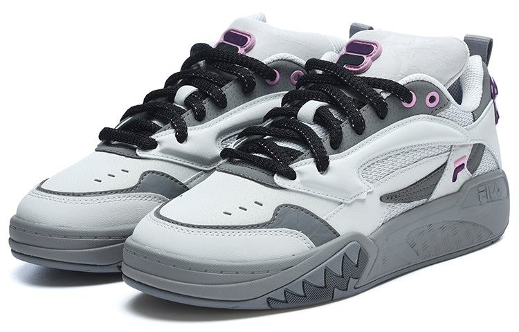 (WMNS) FILA FUSION Desperado Vintage Basketball Shoes 'White Grey Purple' T12W313203FVQ