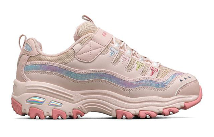 (GS) Skechers D'lites Shoes 'Pink Multi' 664178L-PNK