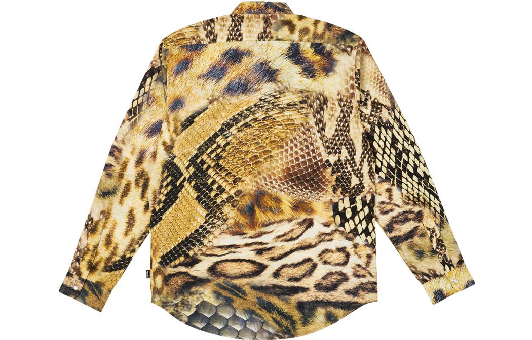 Palace Animal Print Shirt 'Yellow' P25SHT008