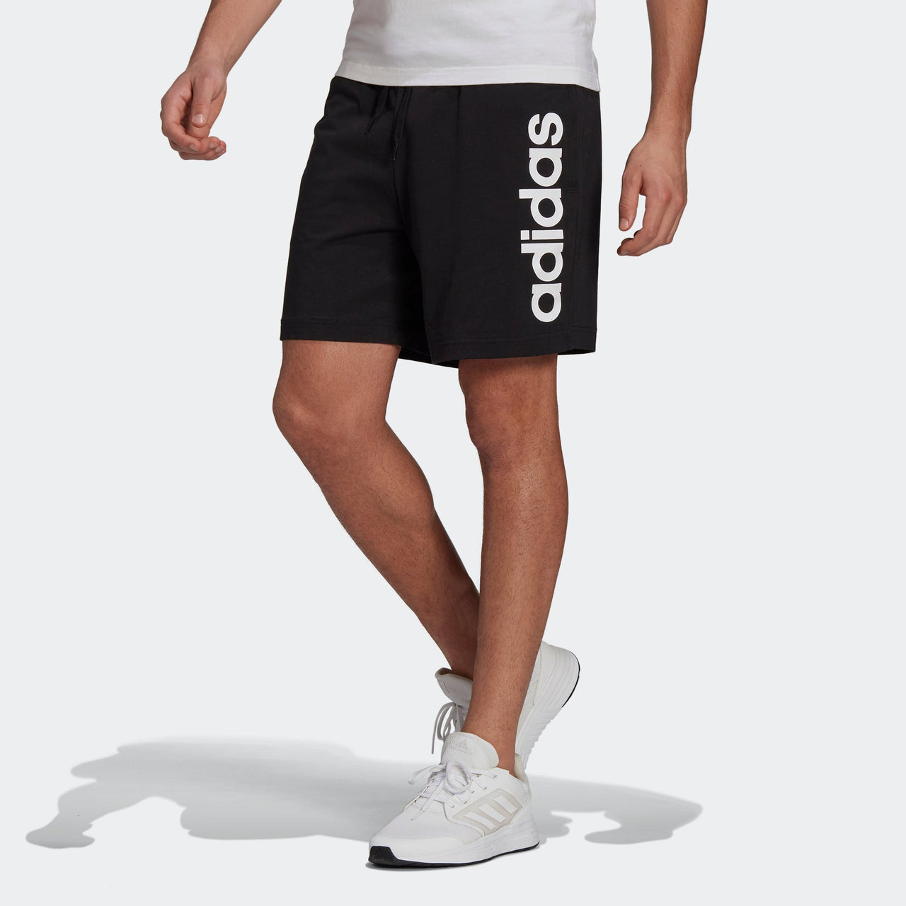 adidas M Lin Sj Sho Logo Printing Sports Breathable Shorts Black GK9604