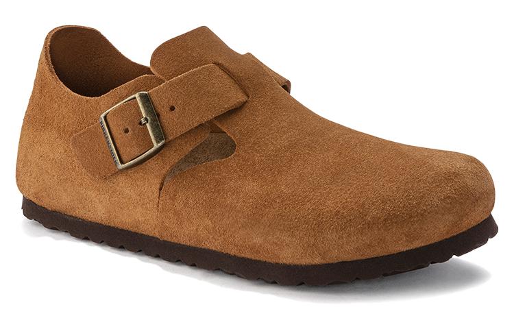 (WMNS) Birkenstock London Suede Leather Narrow Fit 'Mink' 1023650