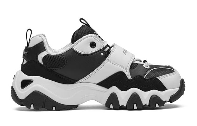 (GS) Skechers D'Lites 2.0 'White Black' 996301L-WBK