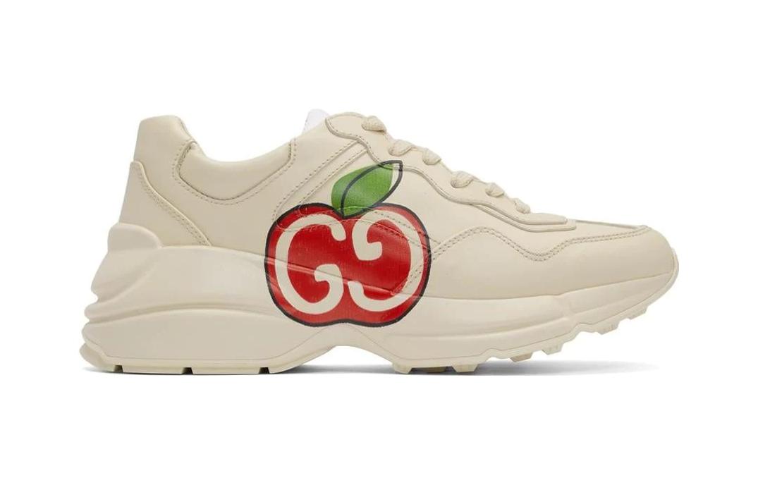 (PS) Gucci Rhyton Gucci Logo Leather Sneakers 'White' 611809-DRW00-9522
