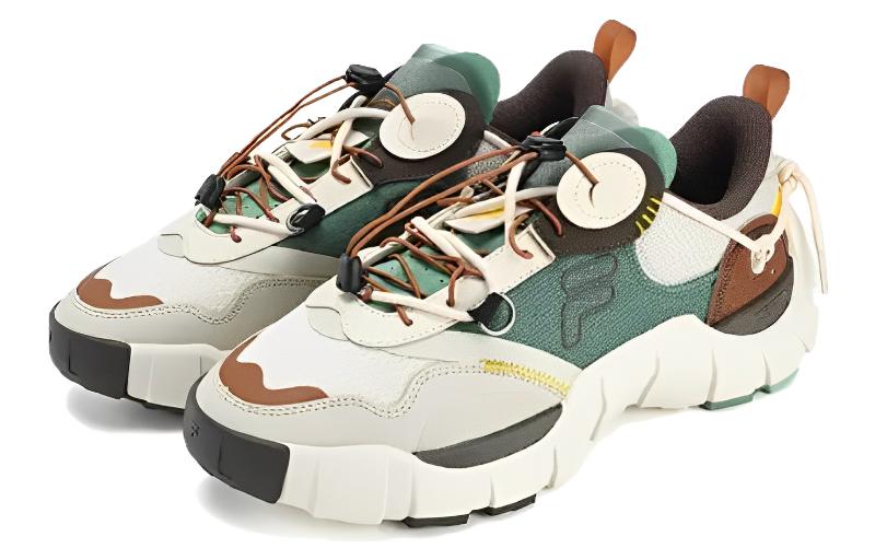 FILA FUSION Bone Sneakers 'White Green Brown' T12M321201FBA