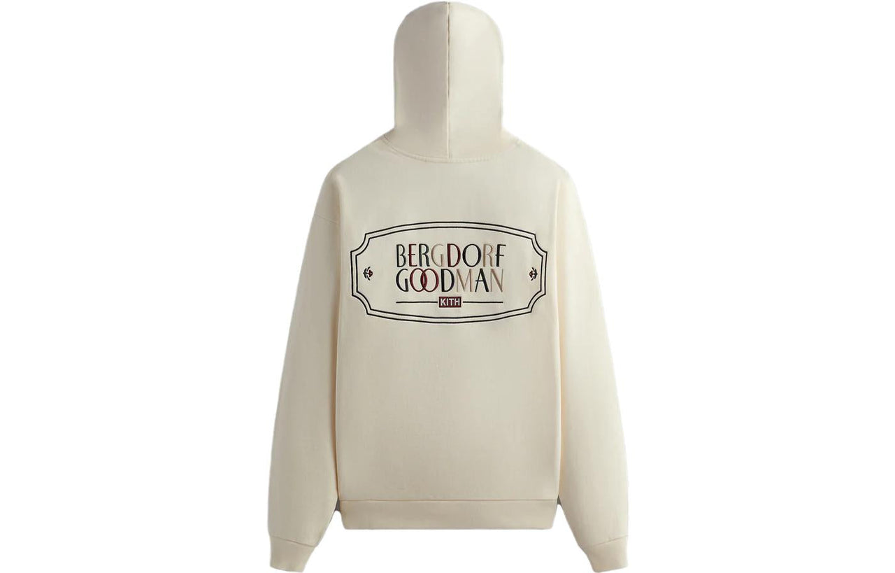 KITH For Bergdorf Goodman Nelson Crest Hoodie 'Sandrift' KHM031606-104