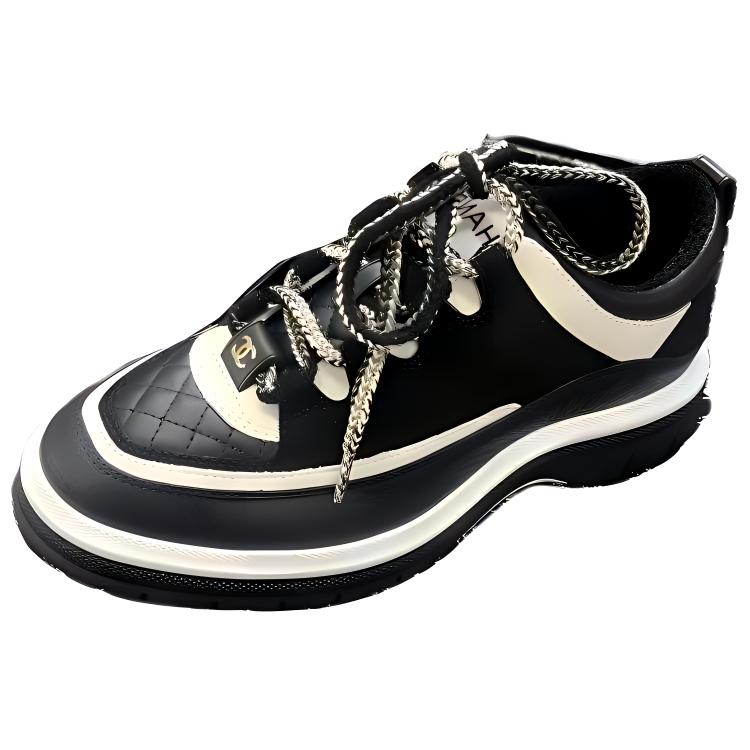 CHANEL 25C Low-Top Casual Shoes Women's Black