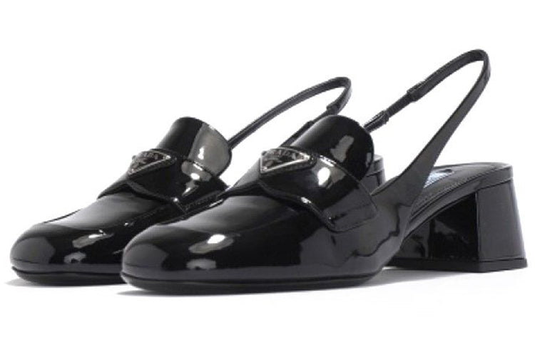 PRADA Chunky Heel High Heels 4.5cm Women's Black