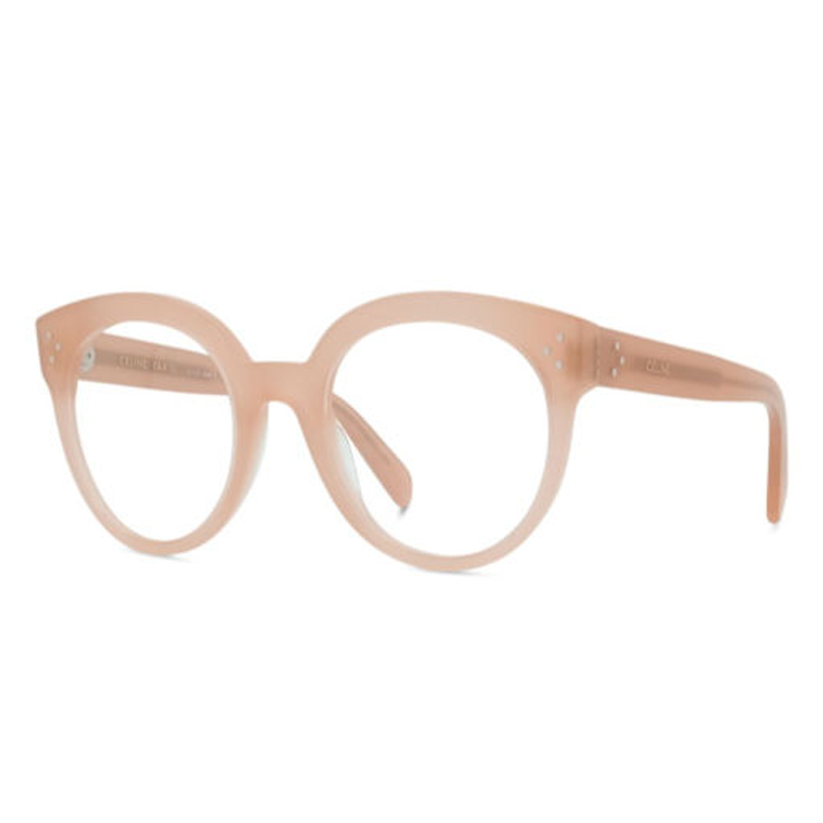 CELINE Acetate Round Eyeglass Frames Women's Pink
