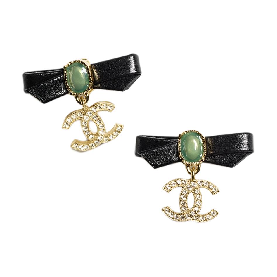 CHANEL Metal Earrings Women's Gold