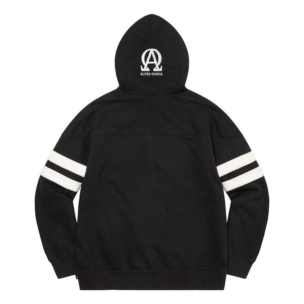 Supreme US-NY Hooded Sweatshirt 'Black White' SUP-FW22-611