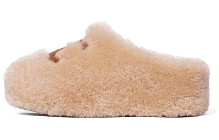 CELINE Wrap-toe Slippers Women's Beige