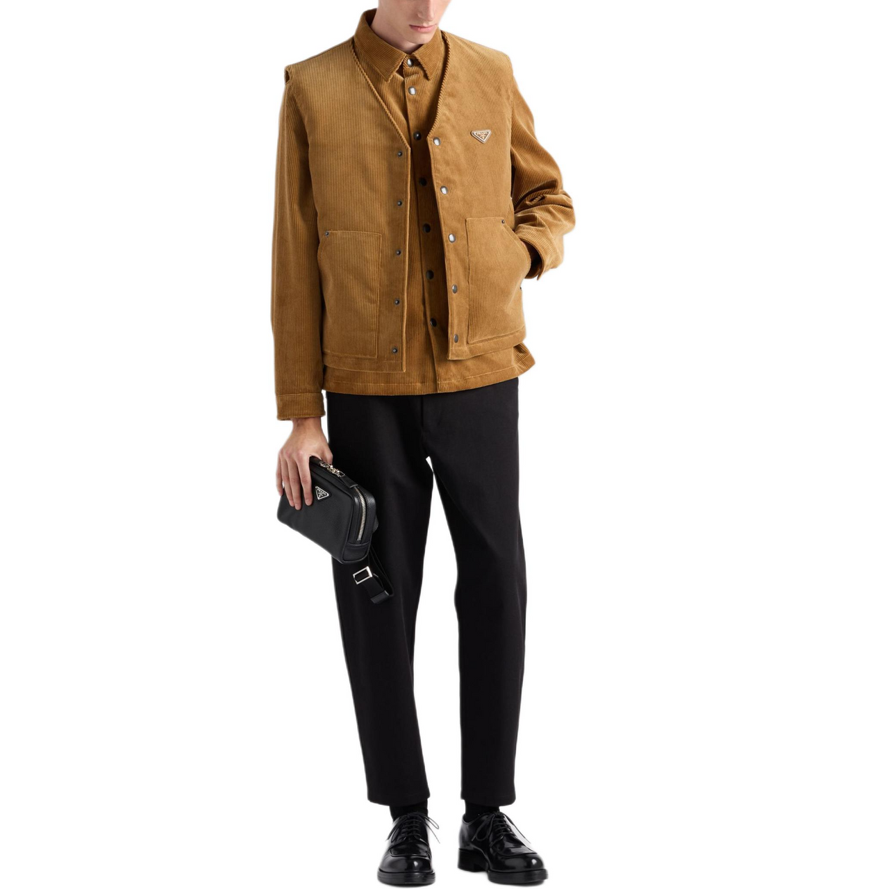 PRADA SS25 Shirt Men's Wheat Yellow