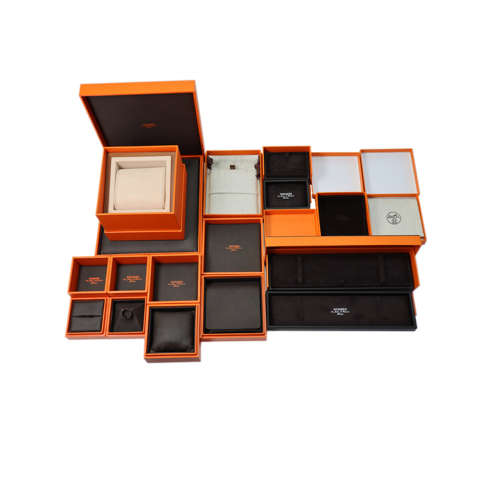 HERMES Enamel Bangles Women's Elegant Rose Pink