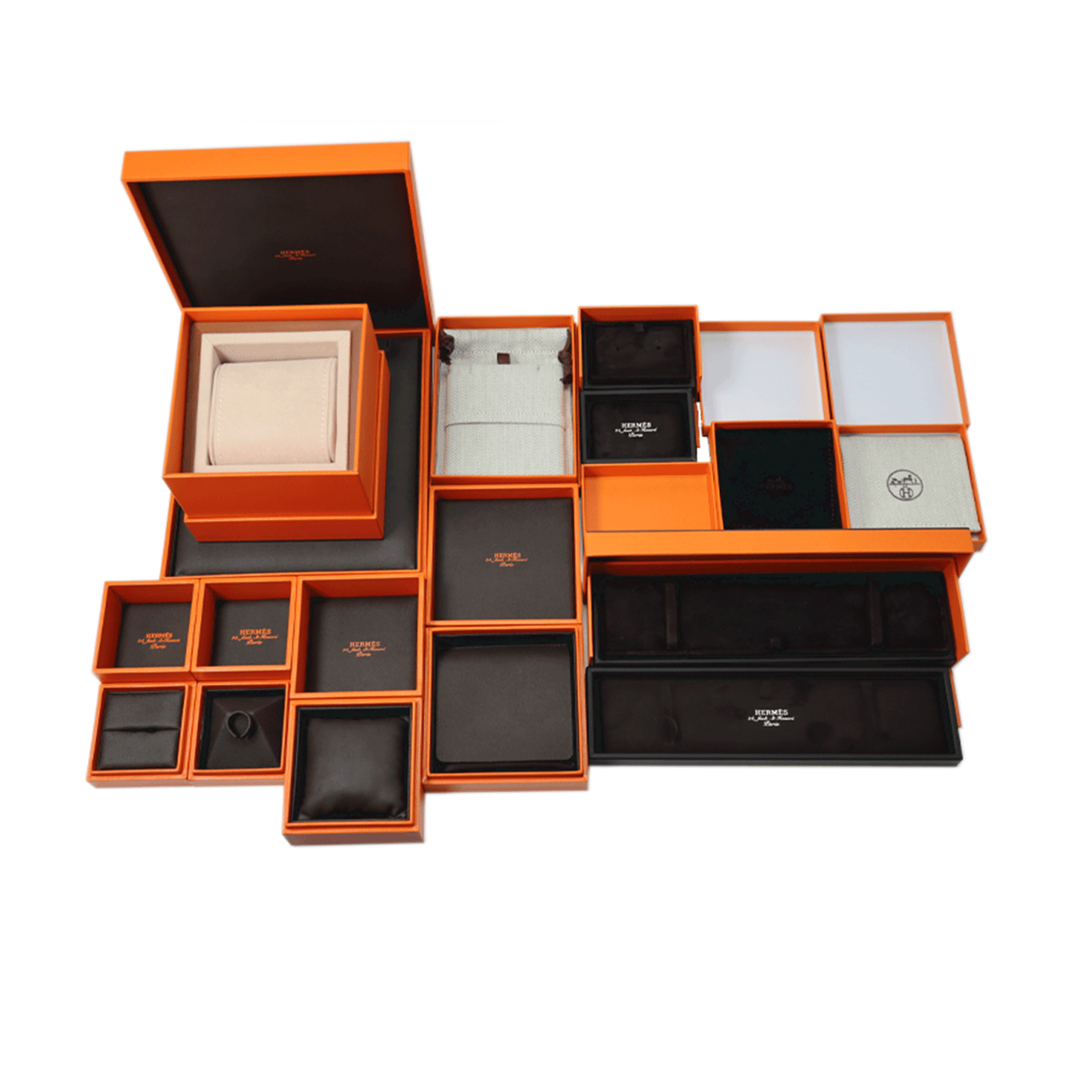 HERMES Enamel, Metal, Rose Gold Plated Bangles Unisex Gold