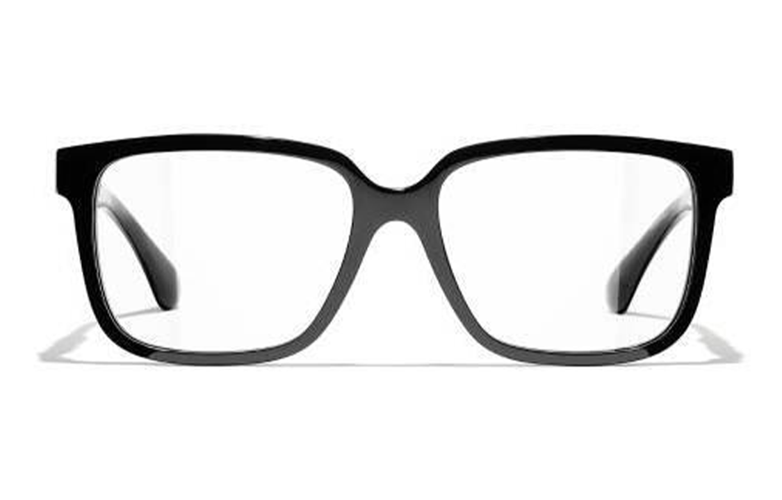 CHANEL Plate Frame Square Eyeglass Frames Women's