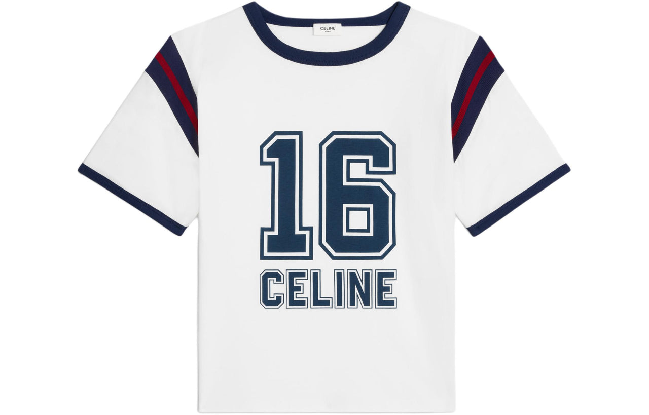 CELINE 16 Boxy T shirt In Cotton Jersey