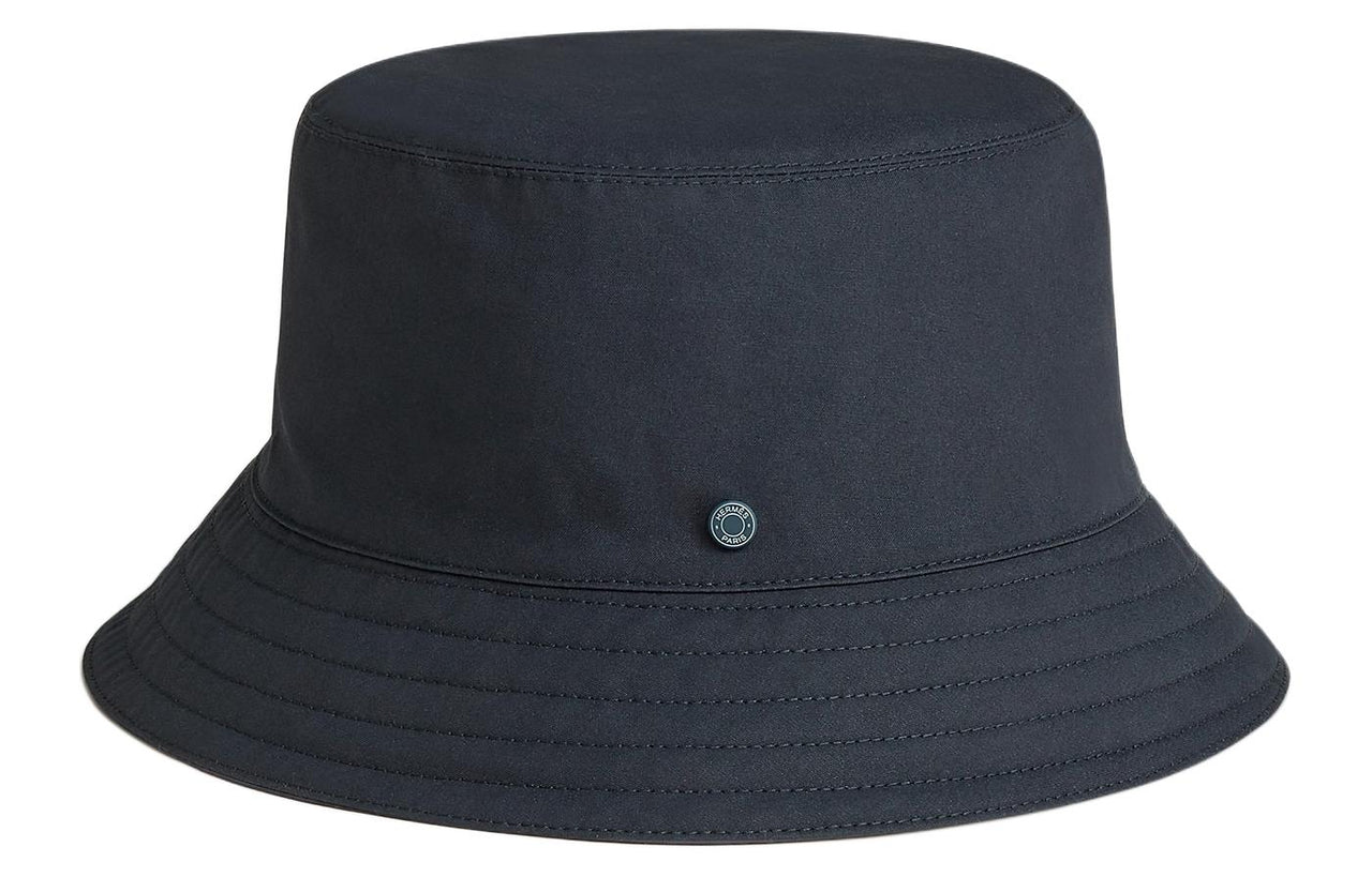 HERMES Canvas, Cotton Silk, Rayon Bucket Hats Men's Blue