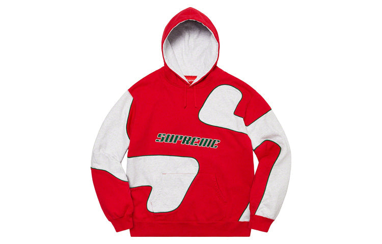 Supreme Big S Logo Hoodie 'Red White' SUP-FW20-078