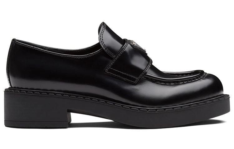 (WMNS) PRADA Leather Loafers 'Black' 1D246M_055_F0002_F_050