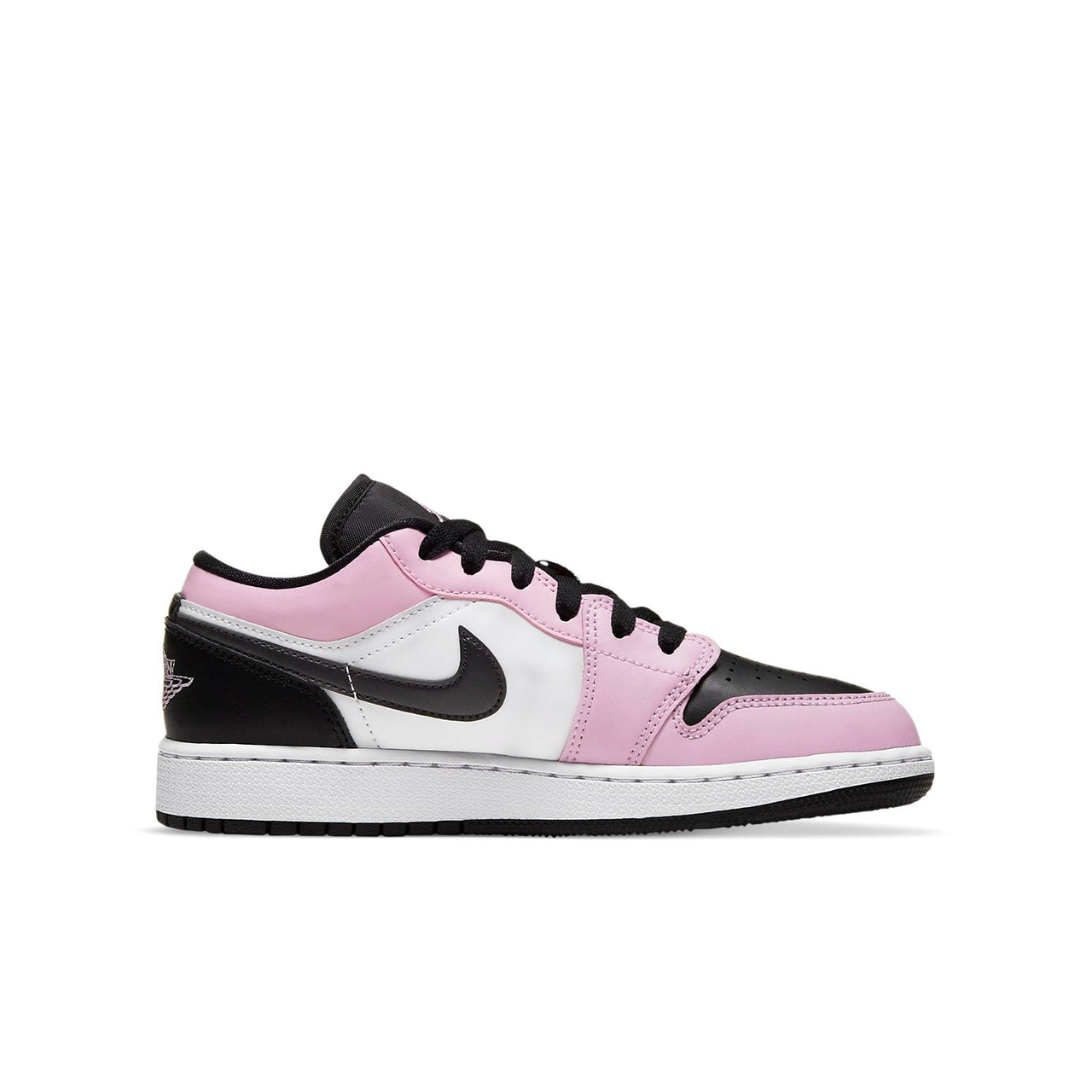 (GS) Air Jordan 1 Low 'Light Arctic Pink Black' 554723-601