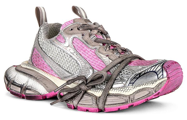 (WMNS) Balenciaga 3XL Sneakers 'White Grey and Pink Mesh and Polyurethane' 734731W3XL59050