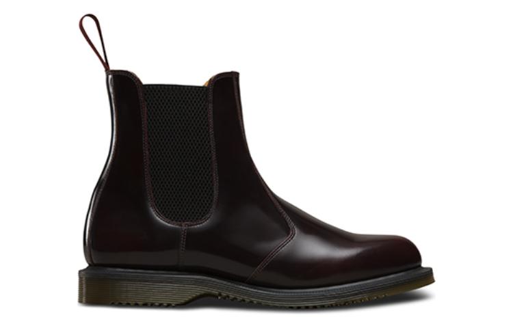(WMNS) Dr.Martens Flora Smooth Leather Chelsea Boots 'Cherry Red' 14650601
