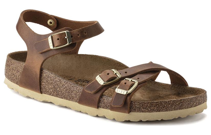 (WMNS) Birkenstock Kumba Oiled Leather Narrow Fit 'Cognac' 1021489