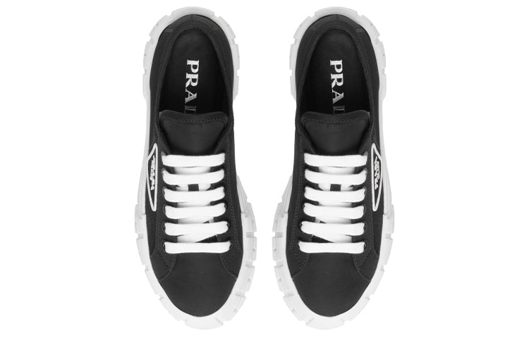 (WMNS) PRADA Double Wheel Re-nylon Gabardine Sneakers 'Black' 1E260M_MMS_F0IAU_F_050