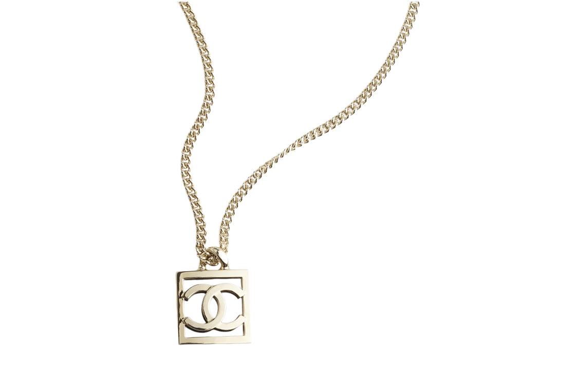 CHANEL Necklaces Women's Gold